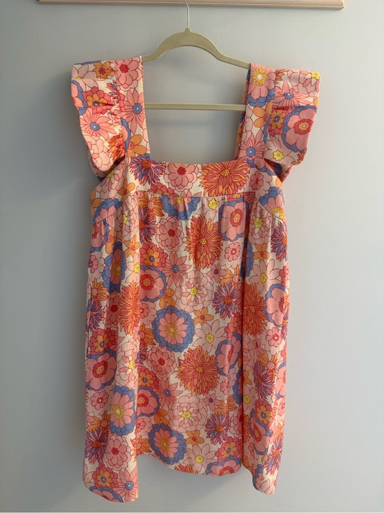 Tuckernuck Dresses & Skirts - Tuckernuck Pink Floral Mini Dress with Blue & Yellow Accents